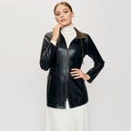 Chaima Kadın Çift Taraflı Deri Ceket