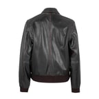 Channery Siyah Kadın Vintage Deri Ceket