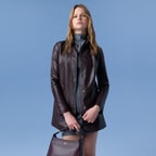 Cherlin Bordo Kadın Deri Mont