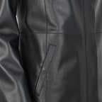 Cherlin Siyah Kadın Deri Mont