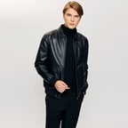 Cirino Erkek Gömlek Yakalı Deri Ceket