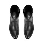 Colleen Siyah Kadın Topuklu Deri Kovboy Botu