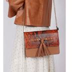 Conda Kadın Yılan Baskılı Deri Omuz Askılı Çanta