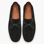 Connor Siyah Erkek Süet Loafer