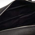 Cort Siyah Erkek Deri Seyahat Çantası