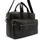 Cort Siyah Erkek Deri Seyahat Çantası