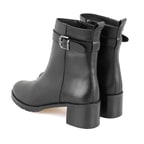 Cosa Siyah Kadın Fermuarlı Deri Bot