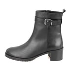 Cosa Siyah Kadın Fermuarlı Deri Bot