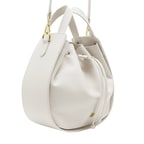 Cosmos Beyaz Kadın Deri El Çantası