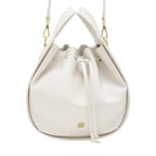 Cosmos Beyaz Kadın Deri El Çantası