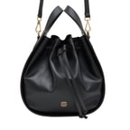 Cosmos Siyah Kadın Deri El Çantası