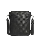 Crocus Erkek Örgülü Deri Postacı Çantası