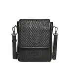 Crocus Erkek Örgülü Deri Postacı Çantası