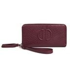 D Logolu Büyük Kadın Deri Cüzdan