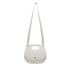 Damian Beyaz Kadın Deri El Çantası