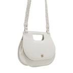 Damian Beyaz Kadın Deri El Çantası