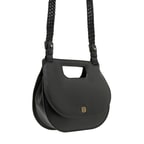 Damian Siyah Kadın Deri El Çantası