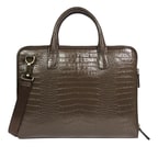 Daniel Erkek Kroko Baskılı Deri Evrak Çantası