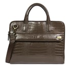 Daniel Erkek Kroko Baskılı Deri Evrak Çantası