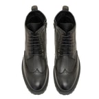 Daria Siyah Erkek Deri Bot