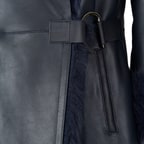 Debora Lacivert Kadın Kürk Ceket