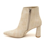 Delia Ekru Kadın Topuklu Bot