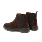 Denisa Kahve Erkek Yandan Lastikli Süet Deri Chelsea Bot