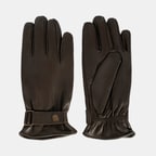 DESA - FY Erkek Koyu Kahve Tokalı Deri Eldiven