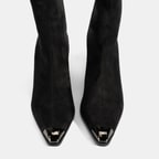 DESA Kadın Siyah Kalın Topuklu Stretch Çizme