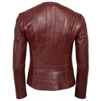 Deundria Kadın Fit Panelli Deri Ceket