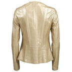 Deundria Kadın Fit Panelli Deri Ceket