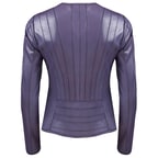 Deundria Kadın Fit Panelli Deri Ceket