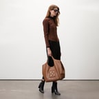 Deundria Leopar Kadın Panelli Fit Süet Ceket