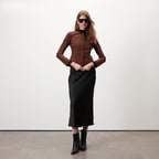 Deundria Leopar Kadın Panelli Fit Süet Ceket