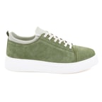 Donna Yeşil Erkek Spor Süet Deri Ayakkabı