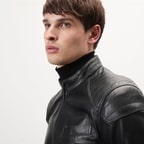 Dugan Siyah Erkek Deri Mont