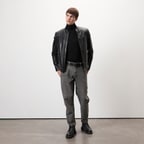 Dugan Siyah Erkek Deri Mont