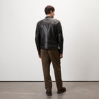 Edessa Gri Erkek Deri Mont