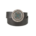 Ember Siyah Kadın Deri Kemer