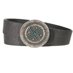 Ember Siyah Kadın Deri Kemer