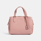 Emil Pembe Kadın Deri El Çantası