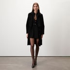 Emilly Siyah Kadın Kürk Kaban