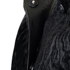 Emilly Siyah Kadın Kürk Kaban