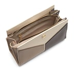 Emma Krem Kadın Kroko Baskılı Deri Omuz Çantası