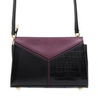 Emma Mor Kadın Kroko Baskılı Deri Omuz Çantası