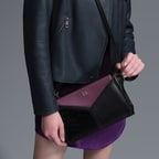 Emma Mor Kadın Kroko Baskılı Deri Omuz Çantası