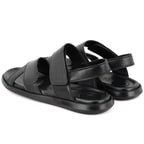 Erica Siyah Erkek Deri Sandalet