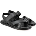 Erica Siyah Erkek Deri Sandalet