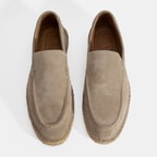 Erkek Bej Slip-On Süet Espadril 