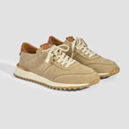 Erkek Bej Süet Bağcıklı Günlük Ayakkabı